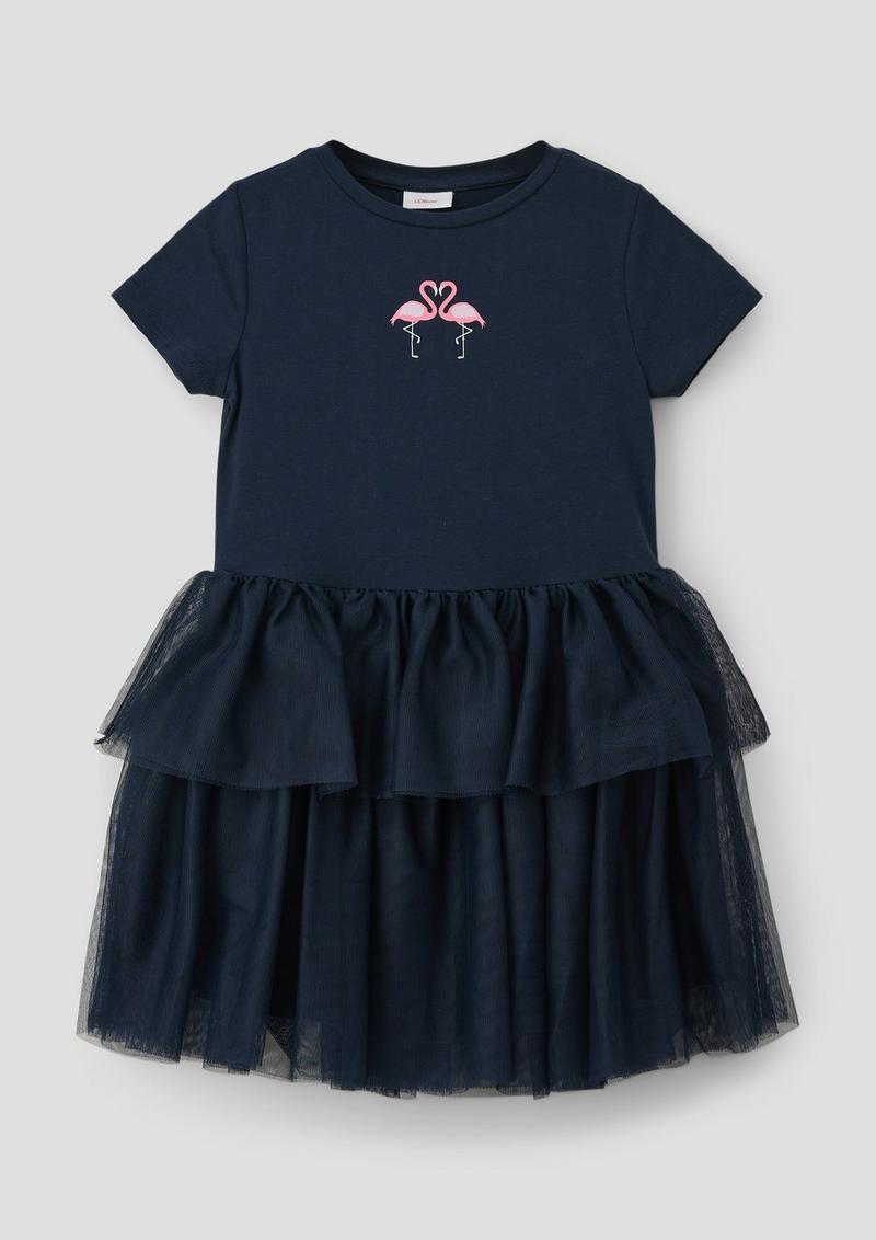 s.Oliver Minikleid mit Layering-Detail - navy