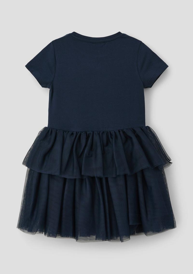 s.Oliver Minikleid mit Layering-Detail - navy