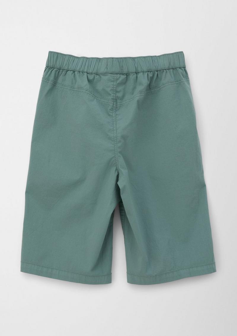 s.Oliver Bermuda in Garment dye - petrol