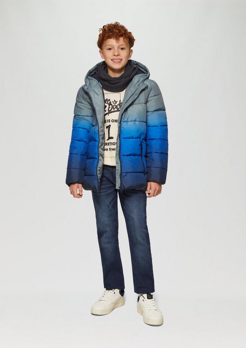 s.Oliver Loop-Schal aus Feinstrick - navy