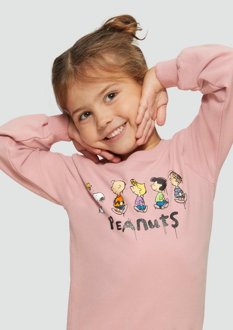 s.Oliver Sweatshirt mit Peanuts®-Print - zartrosa