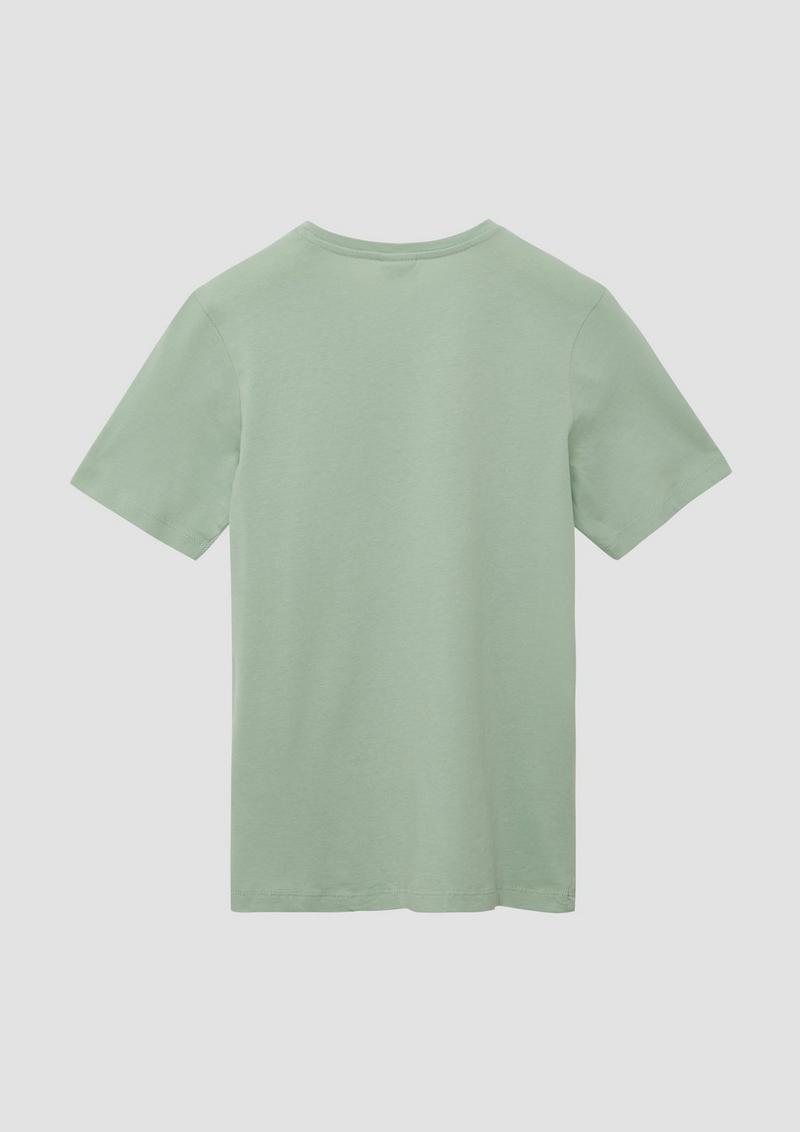 s.Oliver T-Shirt mit Frontprint - salbeigrün