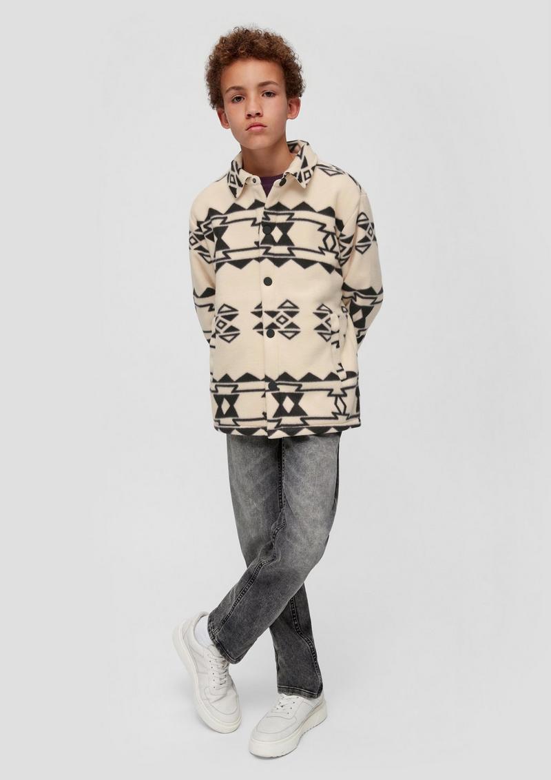 s.Oliver Overshirt mit Teddyfutter - beige