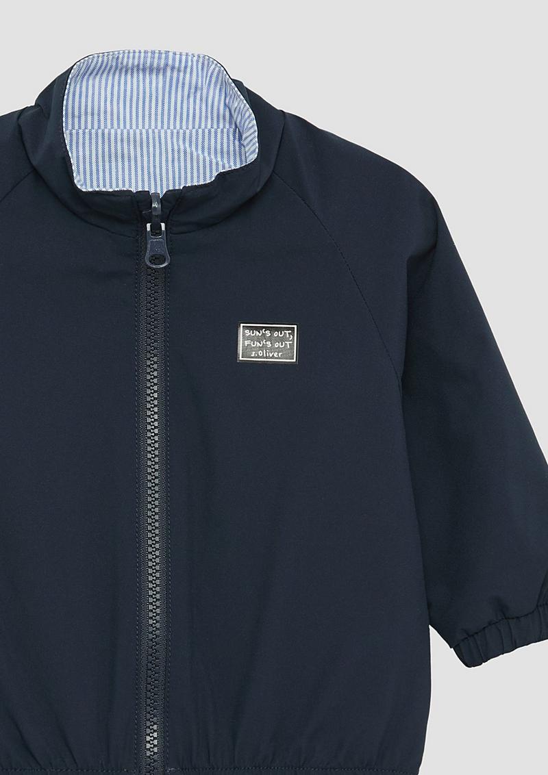 s.Oliver Leichte Wendejacke mit Printdetail - navy