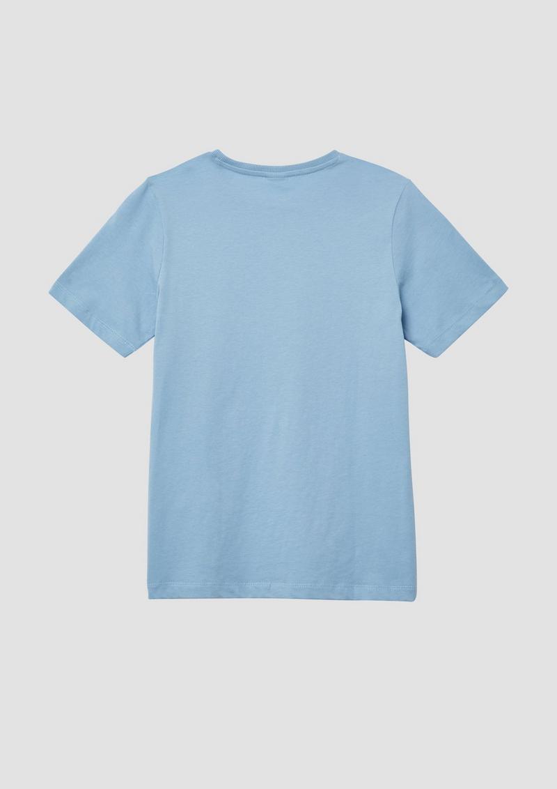 s.Oliver T-Shirt mit Frontprint - himmelblau