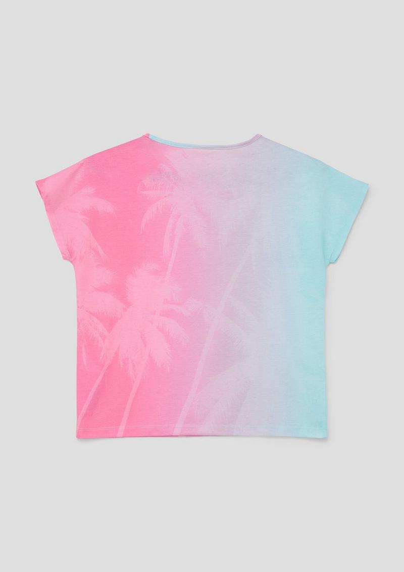 s.Oliver T-Shirt mit Sublimation-Print - pink
