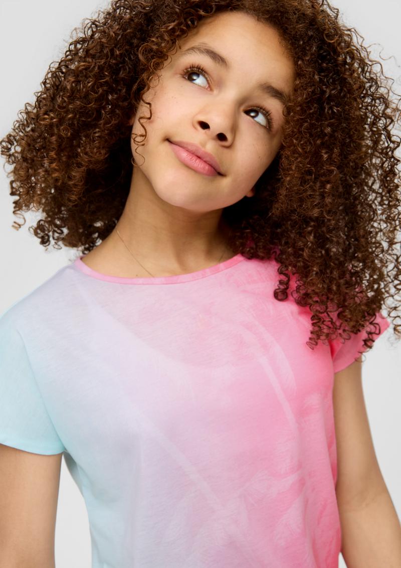 s.Oliver T-Shirt mit Sublimation-Print - pink