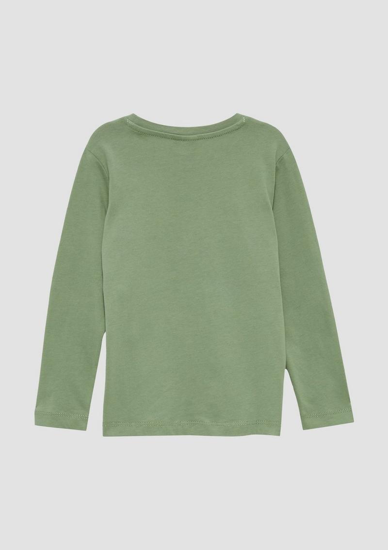 s.Oliver Longsleeve mit Frontprint - hellgrün