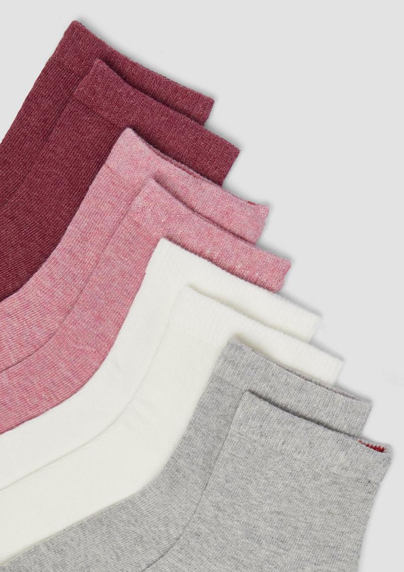 s.Oliver Multipack Socken aus Baumwollmix - rosa