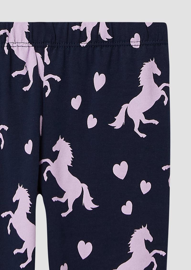 s.Oliver Capri-Leggings mit All-over-Print - navy