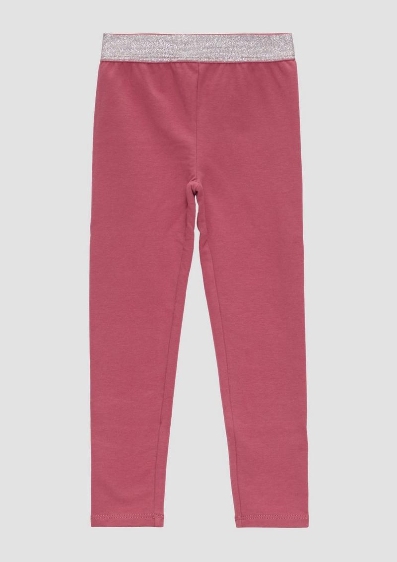 s.Oliver Leggings mit Glitzerbund - pink