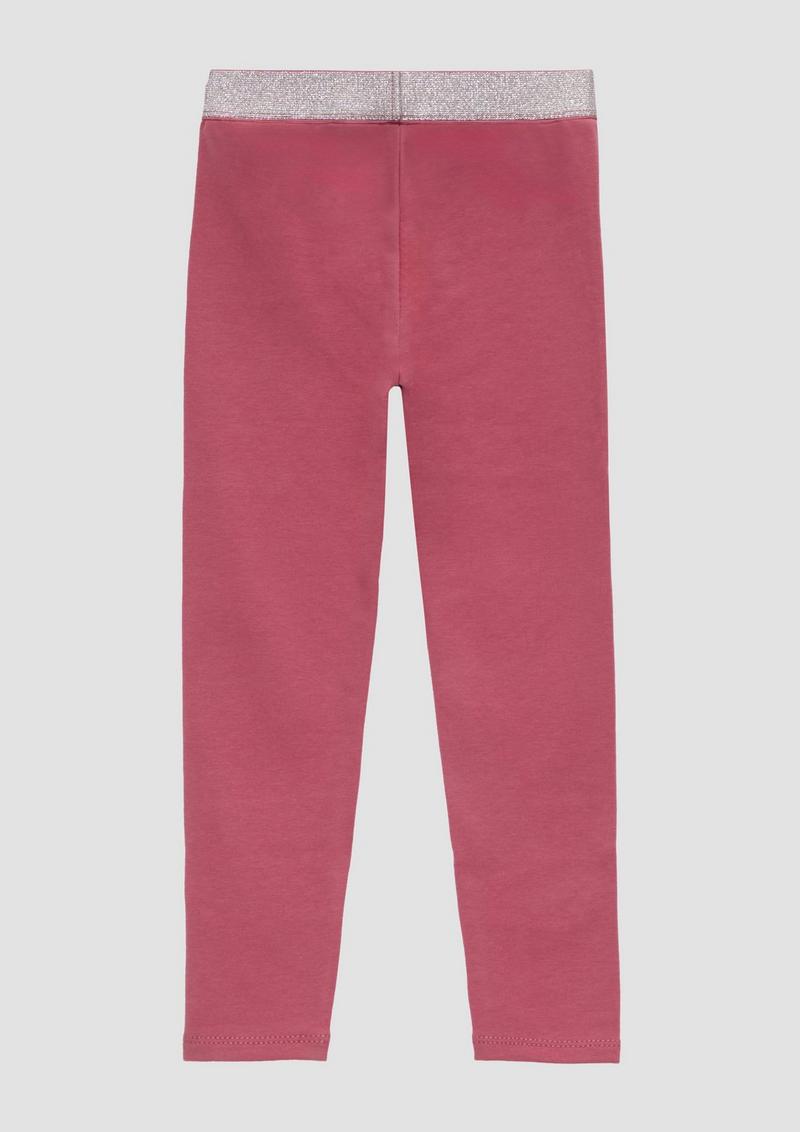 s.Oliver Leggings mit Glitzerbund - pink