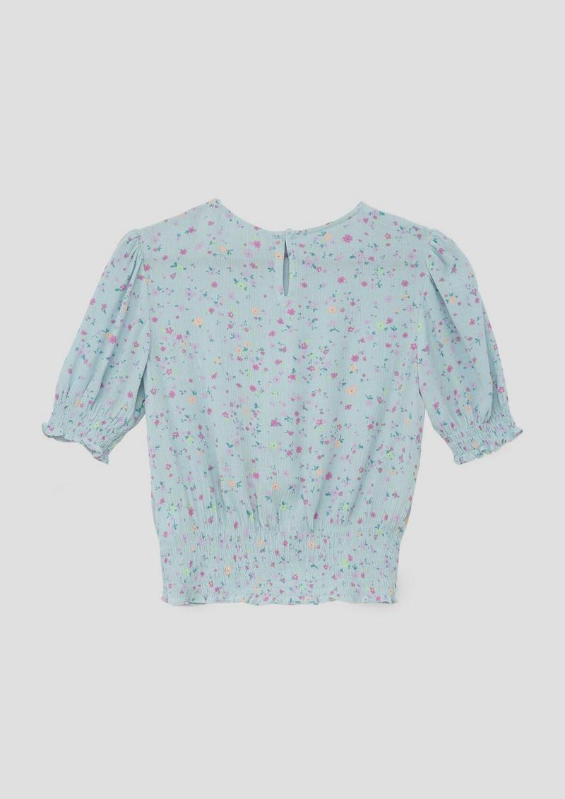 s.Oliver Bluse mit Smok-Detail - helles türkis