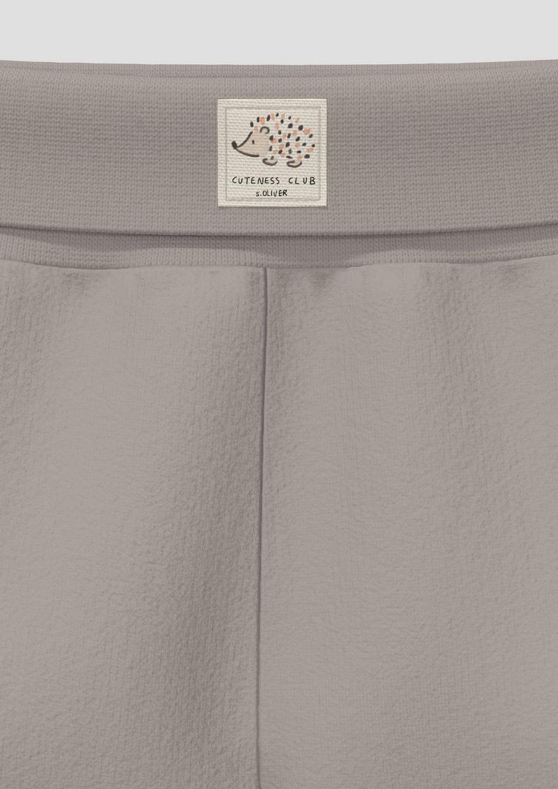 s.Oliver Unisex Jogpants aus Sweat mit Elastikbund und Cargotaschen - anthrazit
