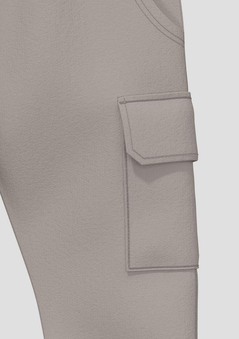 s.Oliver Unisex Jogpants aus Sweat mit Elastikbund und Cargotaschen - anthrazit