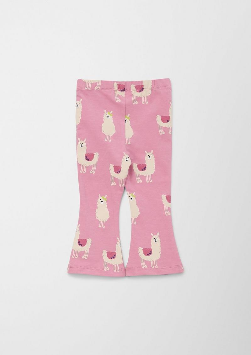 s.Oliver Leggings mit Flared Leg - rosa
