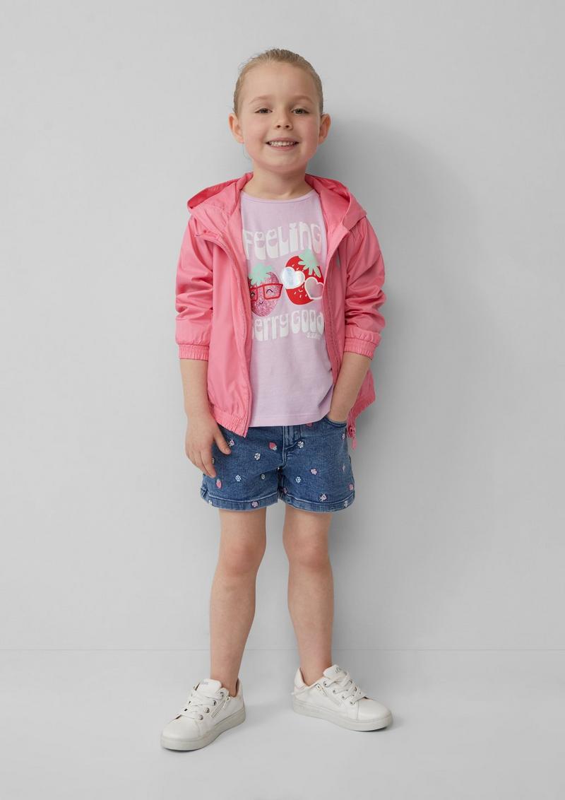 s.Oliver Leichte Jacke mit Print-Detail - pink