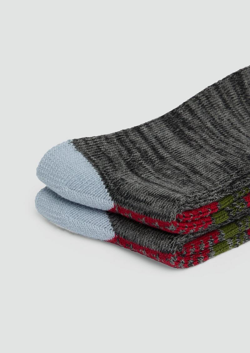 s.Oliver Gemusterte Socken im Doppelpack - graphit