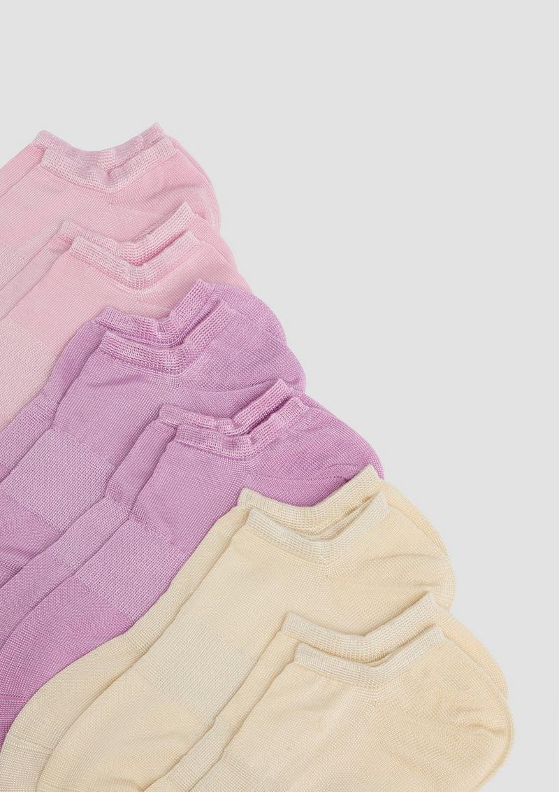 s.Oliver Kurze Socken im 6er-Pack - perlmuttrosa