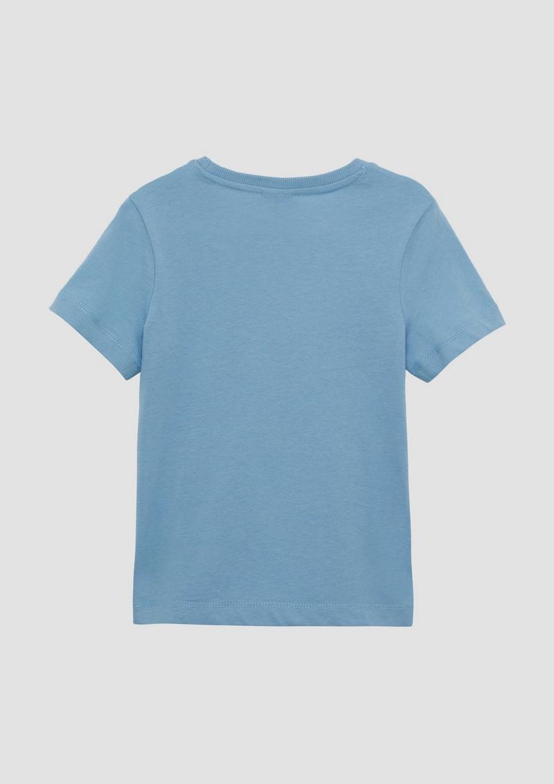 s.Oliver T-Shirt mit Frontprint - himmelblau