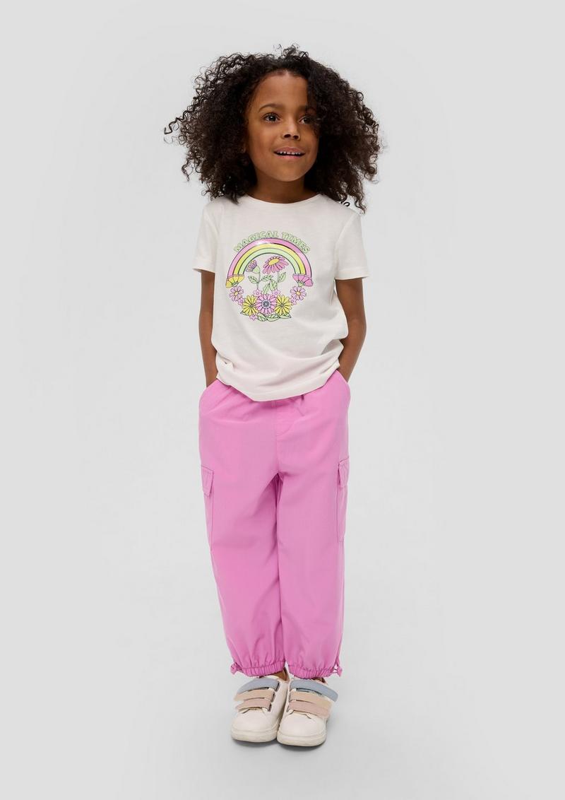 s.Oliver Relaxed: Hose mit Cargotaschen - pink