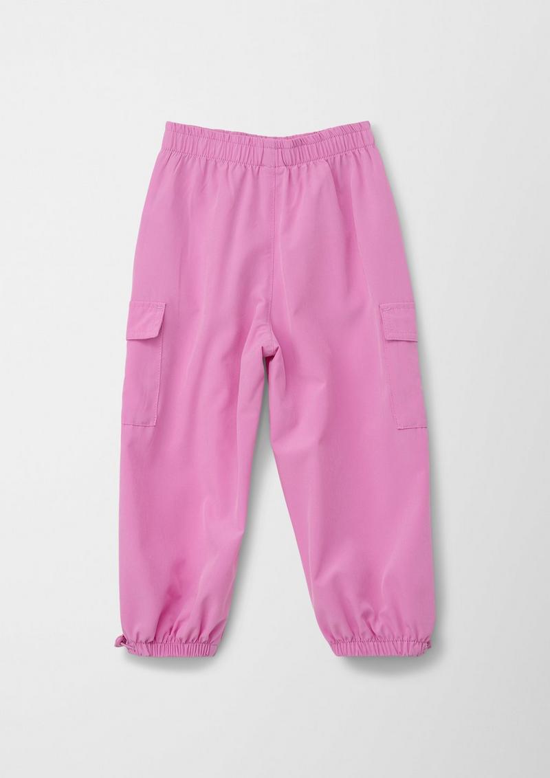 s.Oliver Relaxed: Hose mit Cargotaschen - pink