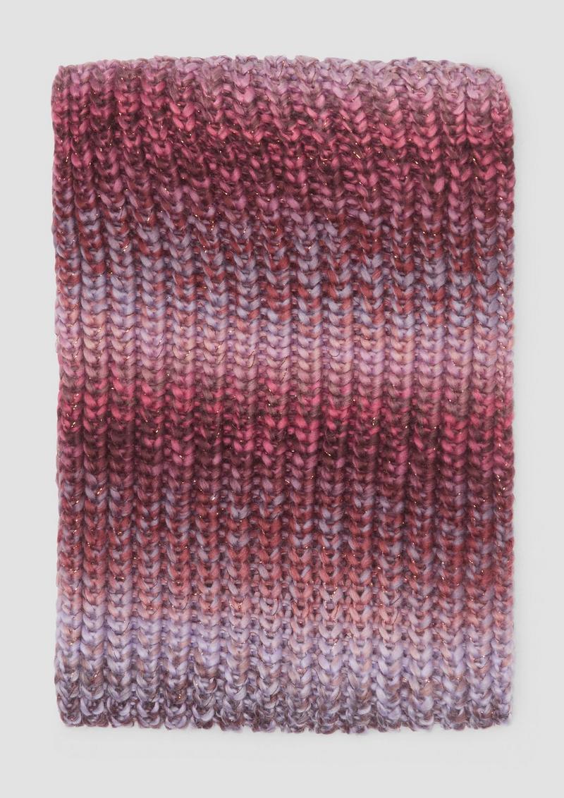 s.Oliver Strick-Loop mit Farbverlauf und Glitzergarn - pink