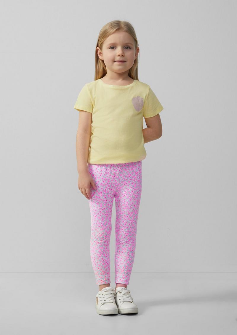 s.Oliver Leggings mit All-over-Print - mehrfarbig
