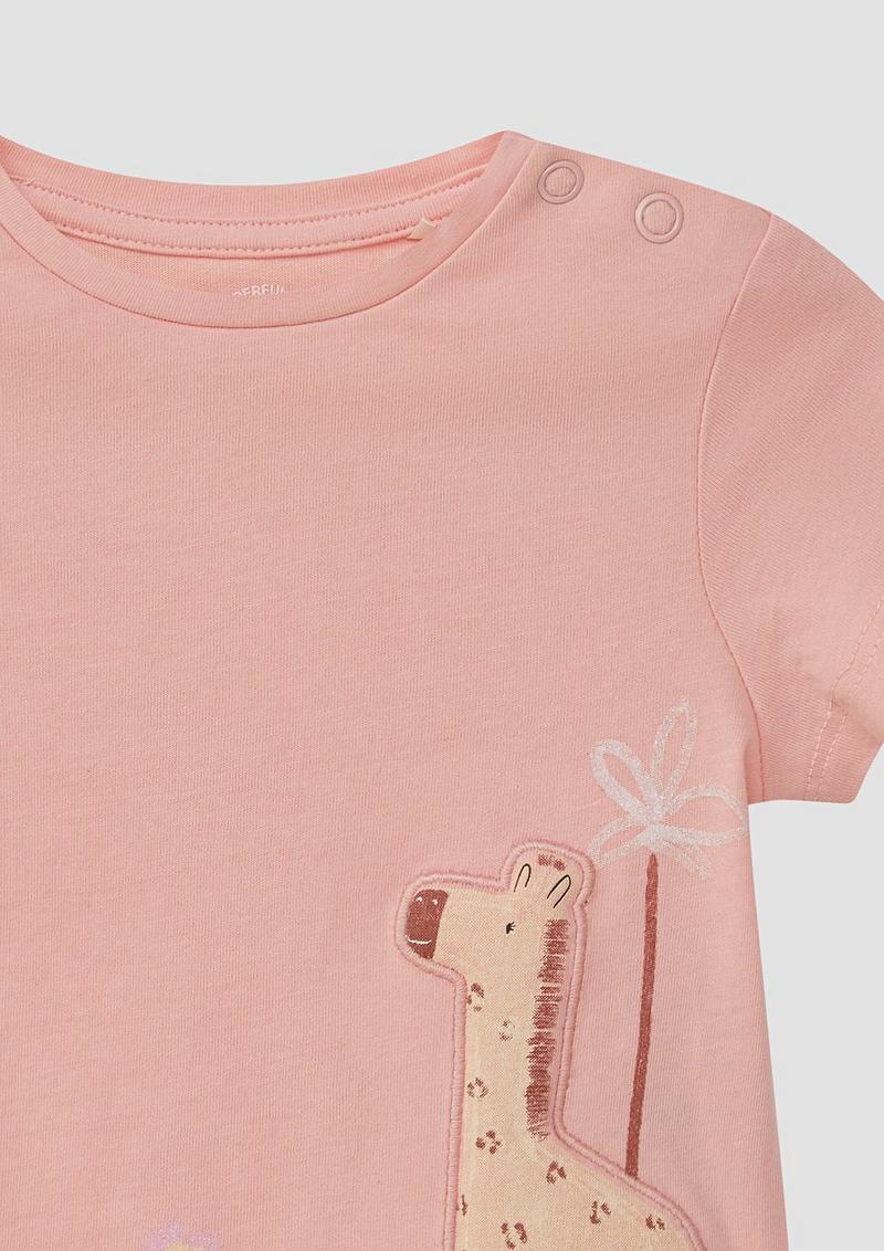 s.Oliver T-Shirt aus Baumwolle mit Artwork - zartrosa