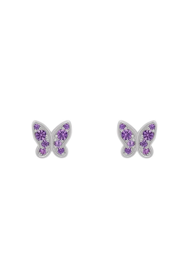 s.Oliver Ohrstecker mit Schmetterling-Motiv - rosa