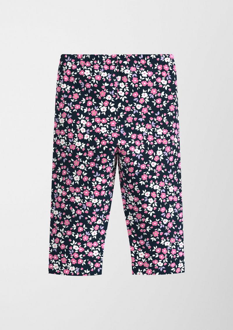 s.Oliver Capri-Leggins mit All-over-Print - navy