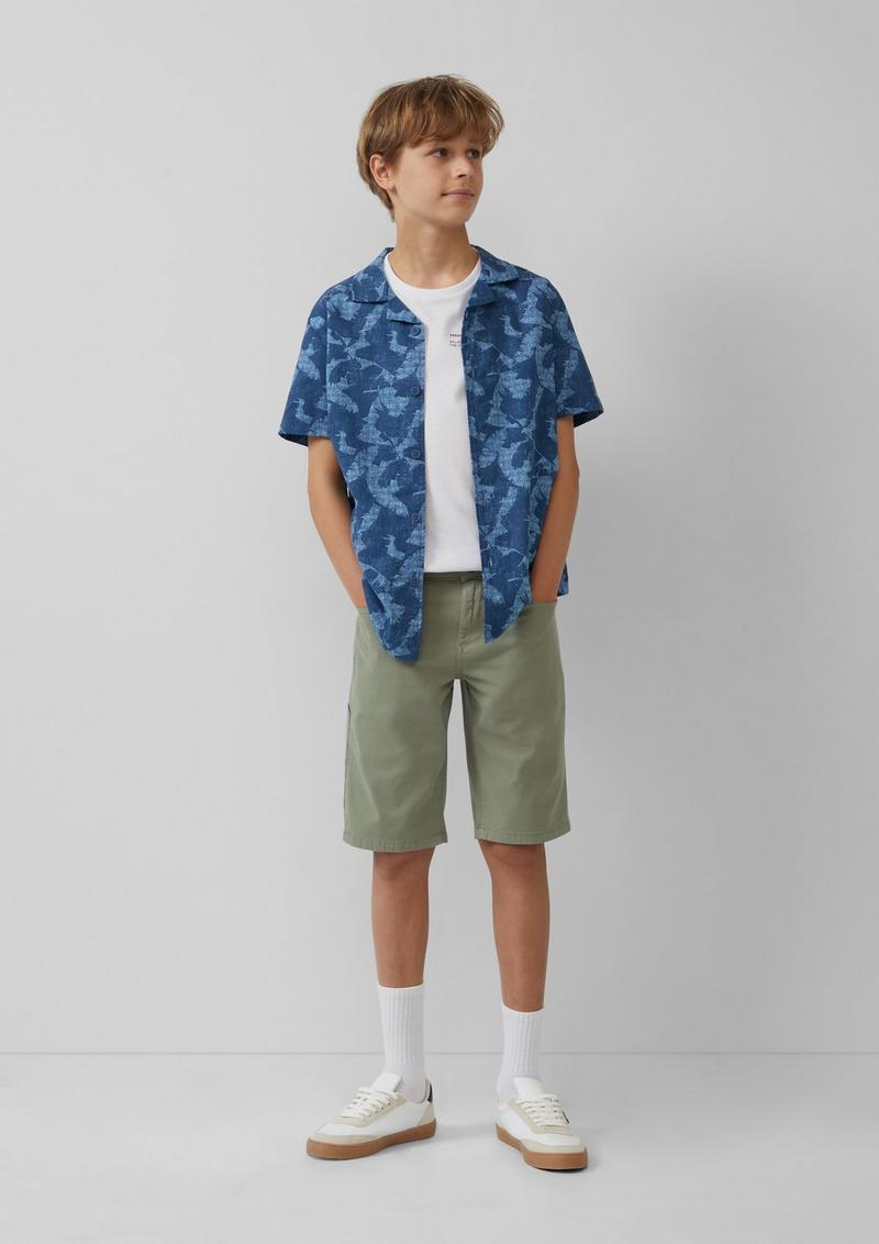 s.Oliver T-Shirt mit Frontprint - weiß
