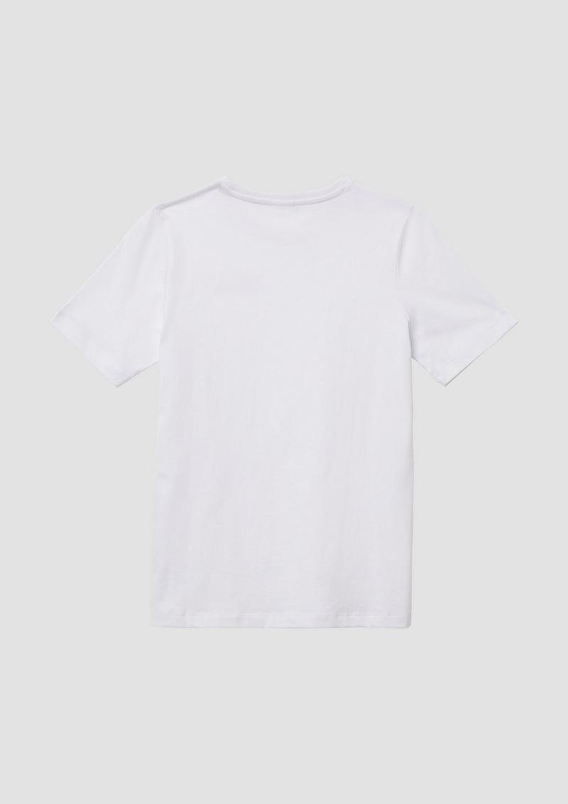 s.Oliver T-Shirt mit Frontprint - weiß