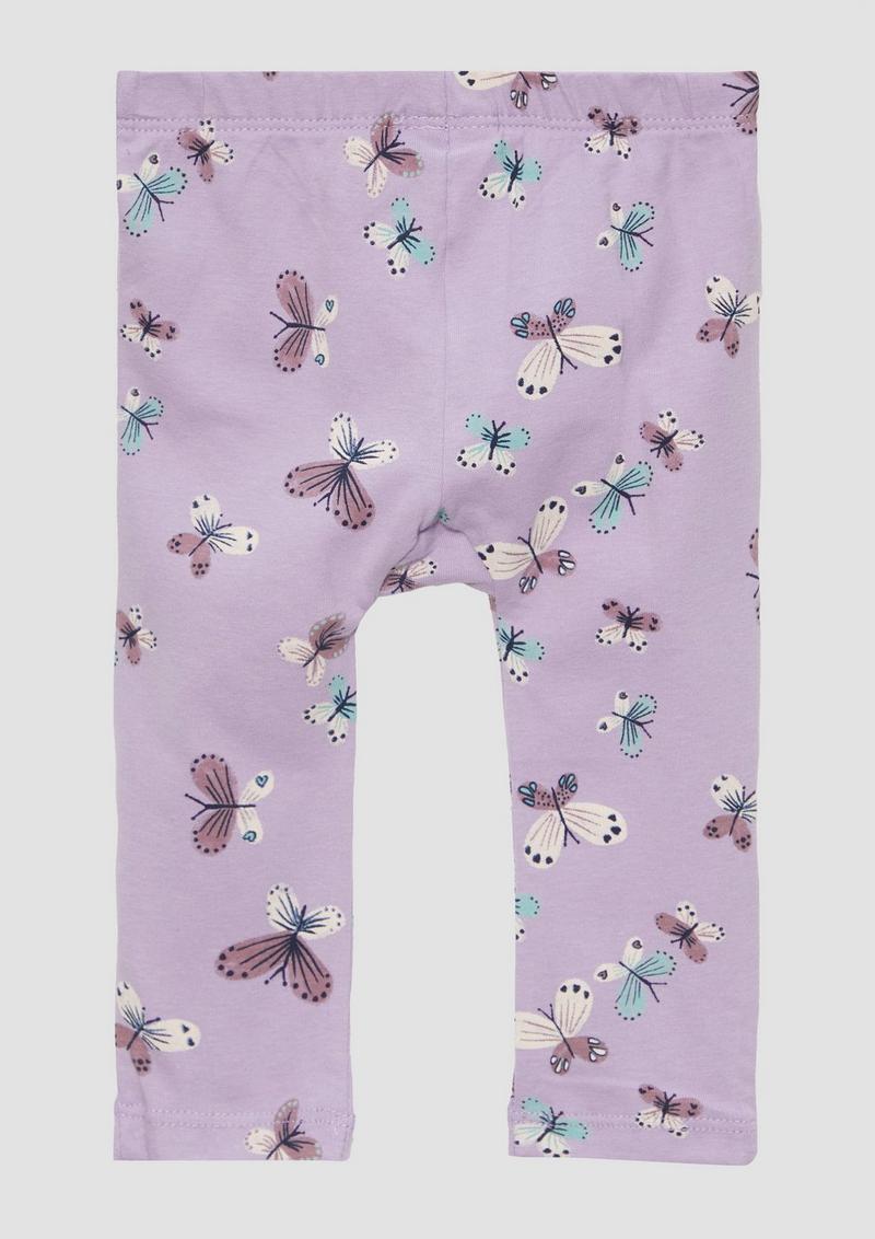s.Oliver Leggins mit All-over-Print - lavendel