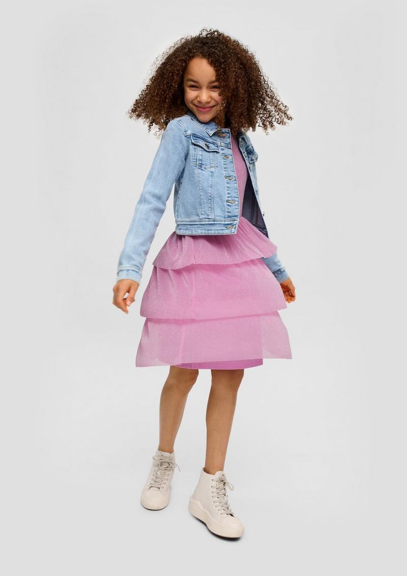 s.Oliver Kleid mit Volants - pink