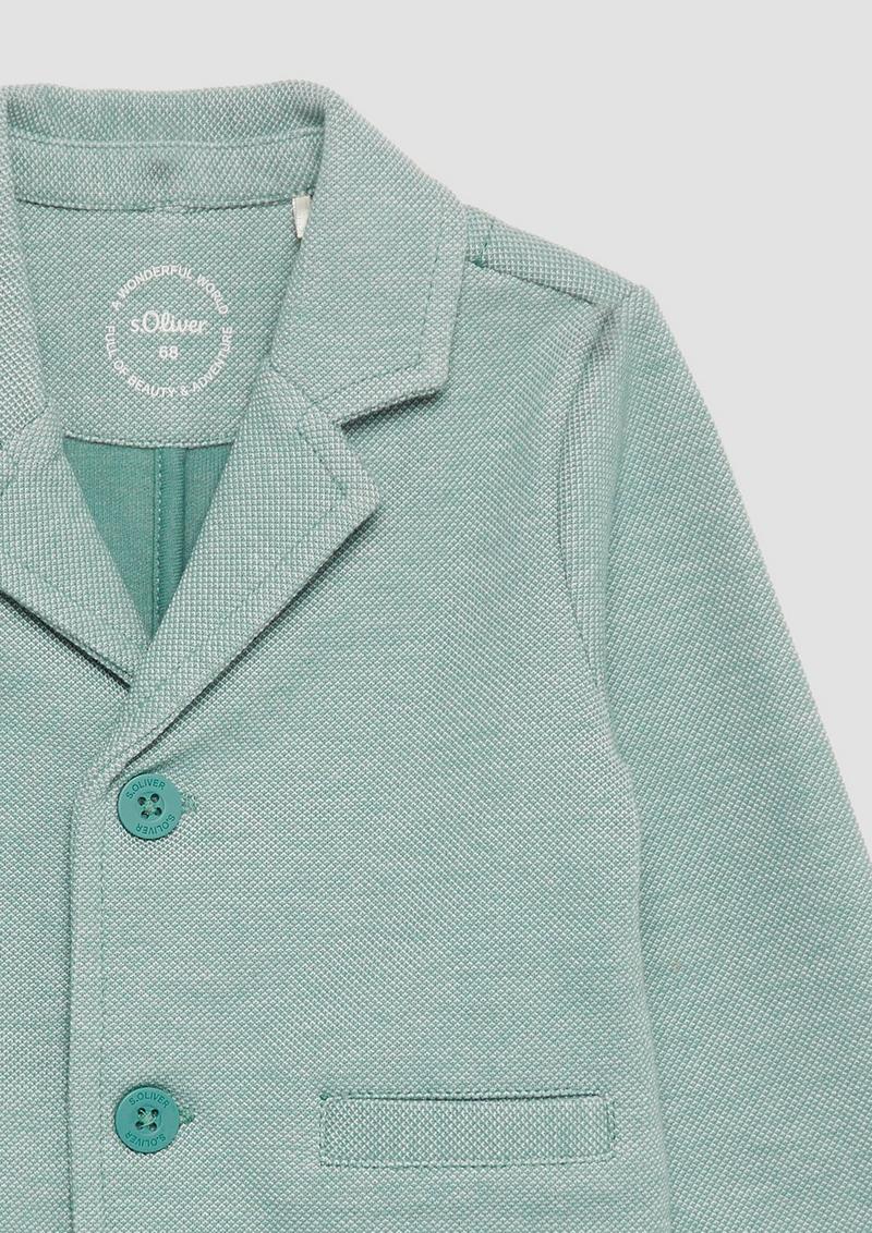 s.Oliver Festiver Blazer aus strukturierter Sweatware - minze