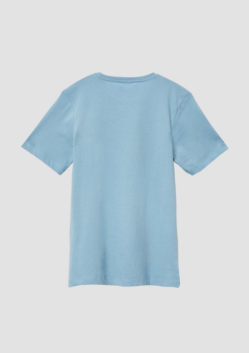 s.Oliver T-Shirt mit Frontprint - himmelblau