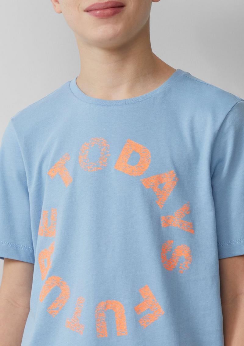 s.Oliver T-Shirt mit Frontprint - himmelblau