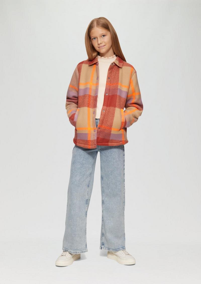 s.Oliver Schmales Rippshirt mit Rollsaum - helles sand