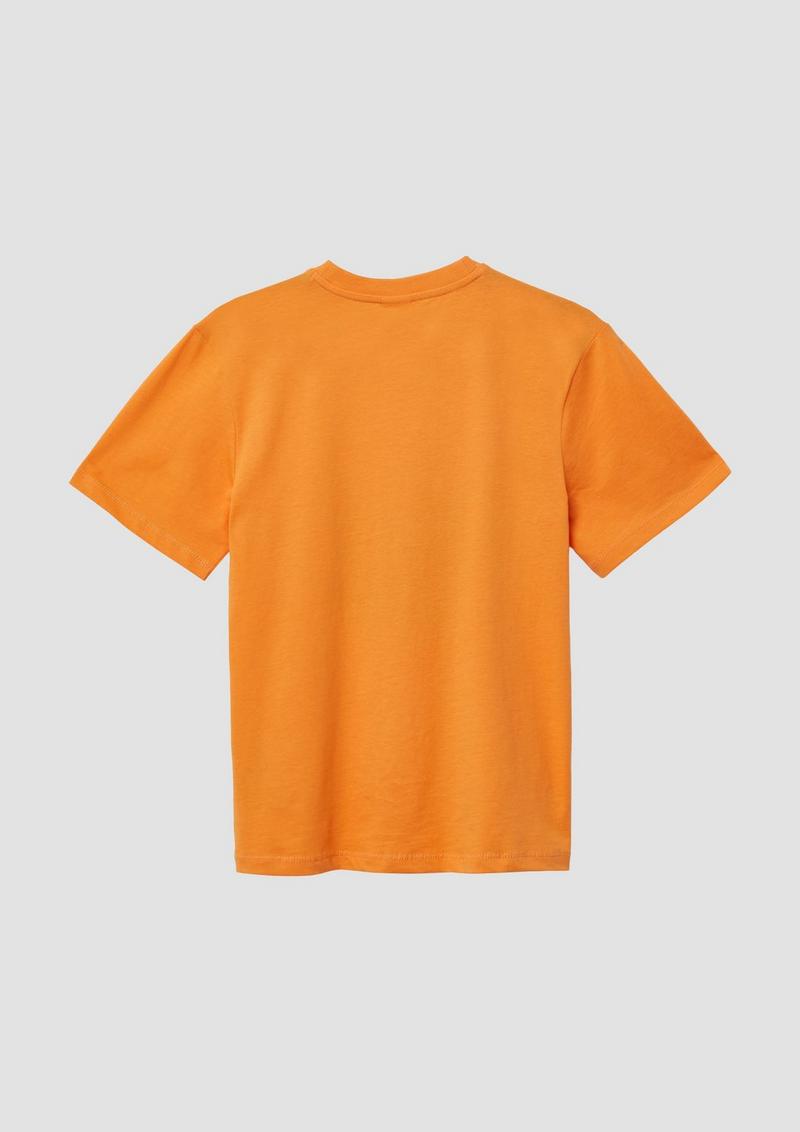 s.Oliver Jersey-T-Shirt mit Frontprint - bernstein