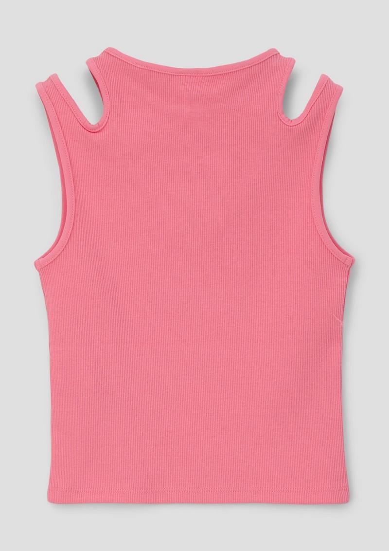 s.Oliver Tank Top mit Schulter-Cut-out - rosa