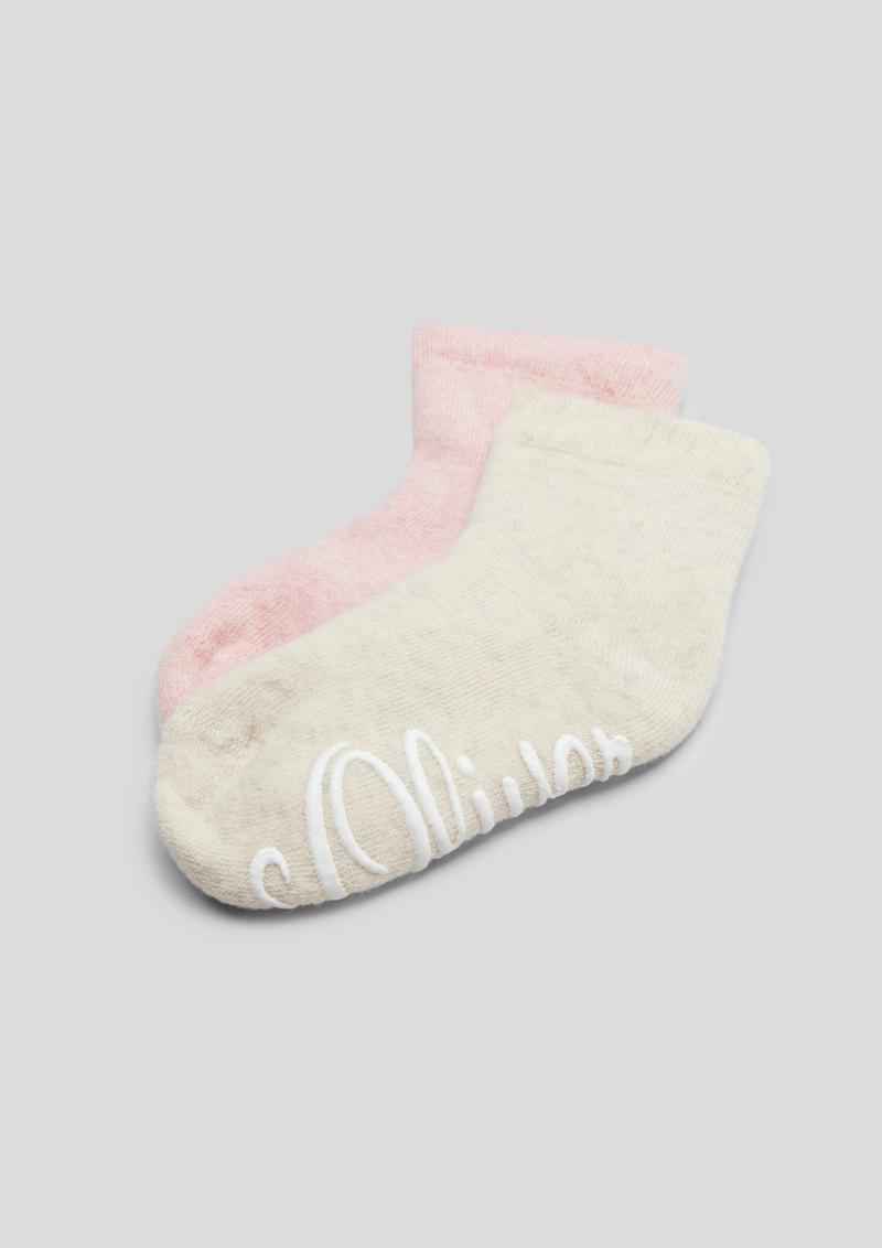 s.Oliver 2er-Pack ABS-Socken - pfirsich