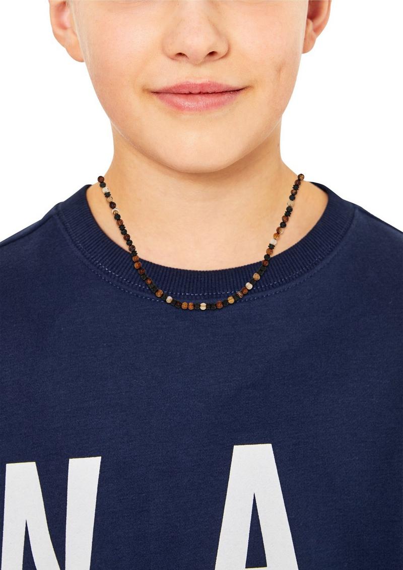 s.Oliver Kette aus Edelstahl mit Beads - schwarz