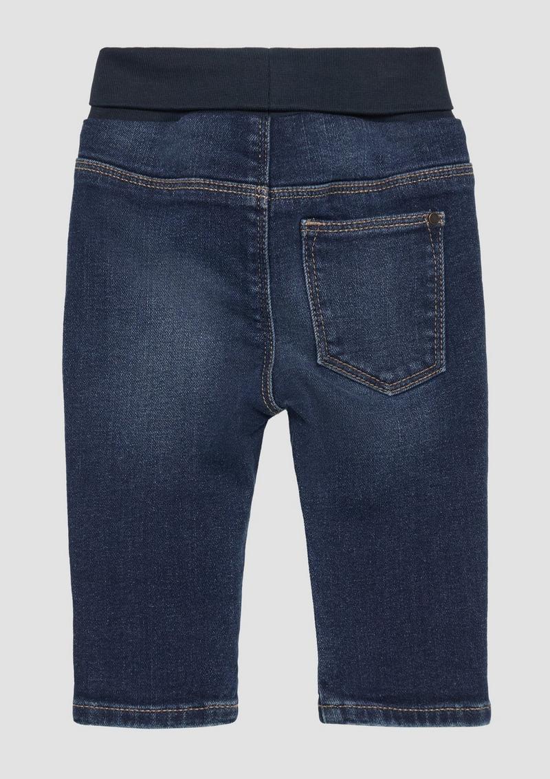 s.Oliver Wärmende Jeans mit Umschlagbund - blau