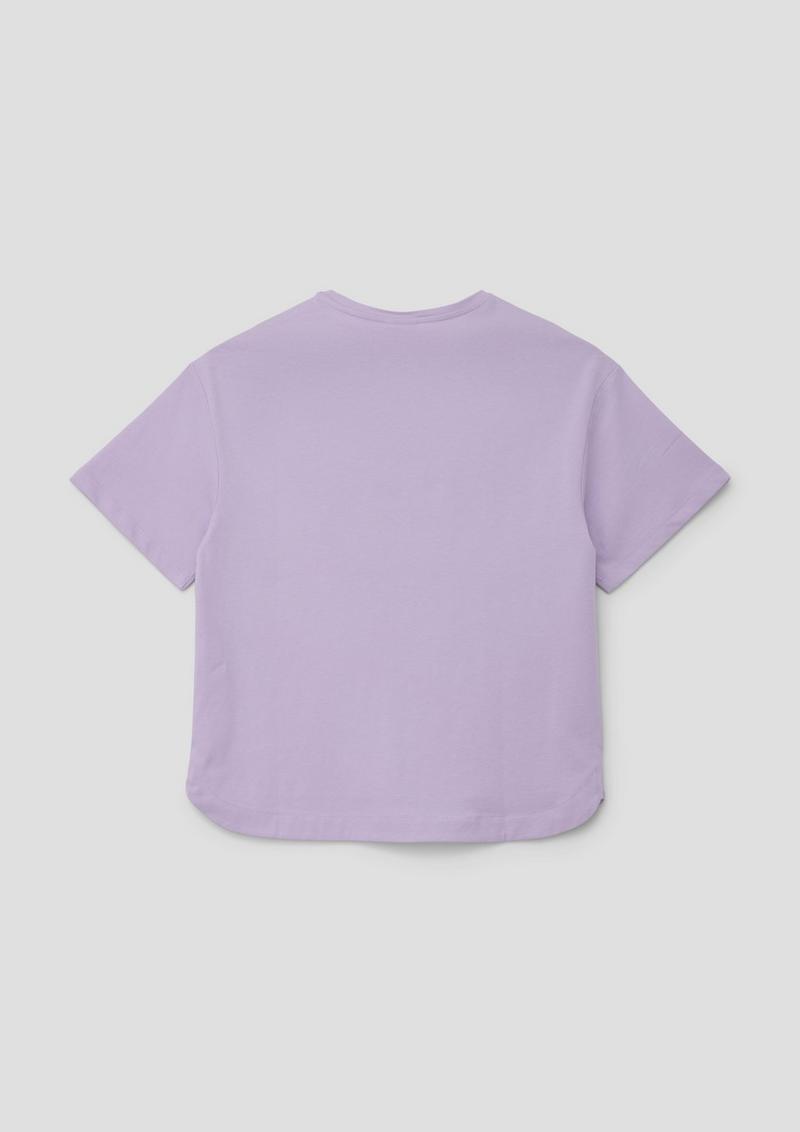 s.Oliver T-Shirt mit Frontprint - lavendel