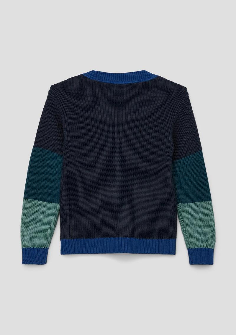 s.Oliver Cardigan aus Baumwollmix - navy
