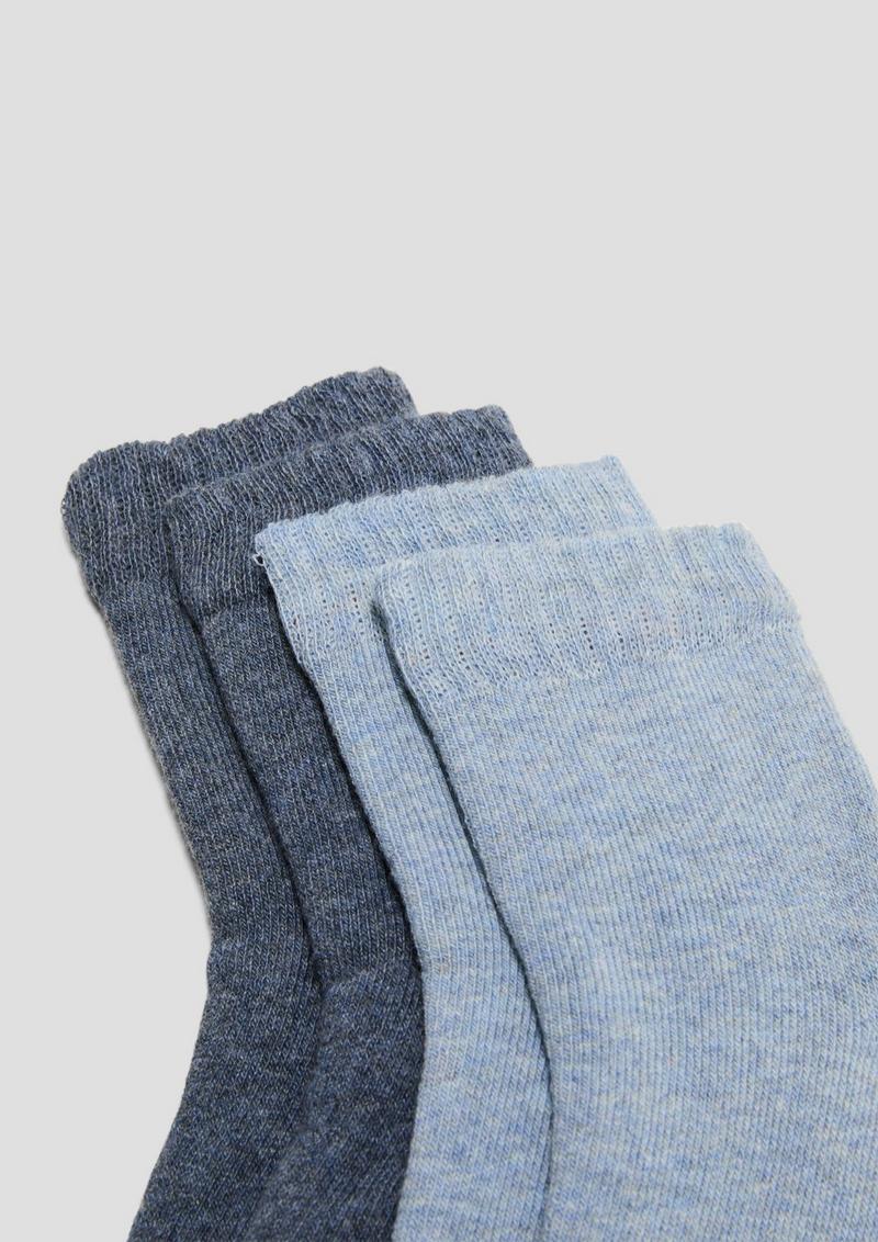 s.Oliver Melierte Socken im Doppelpack - dunkelblau
