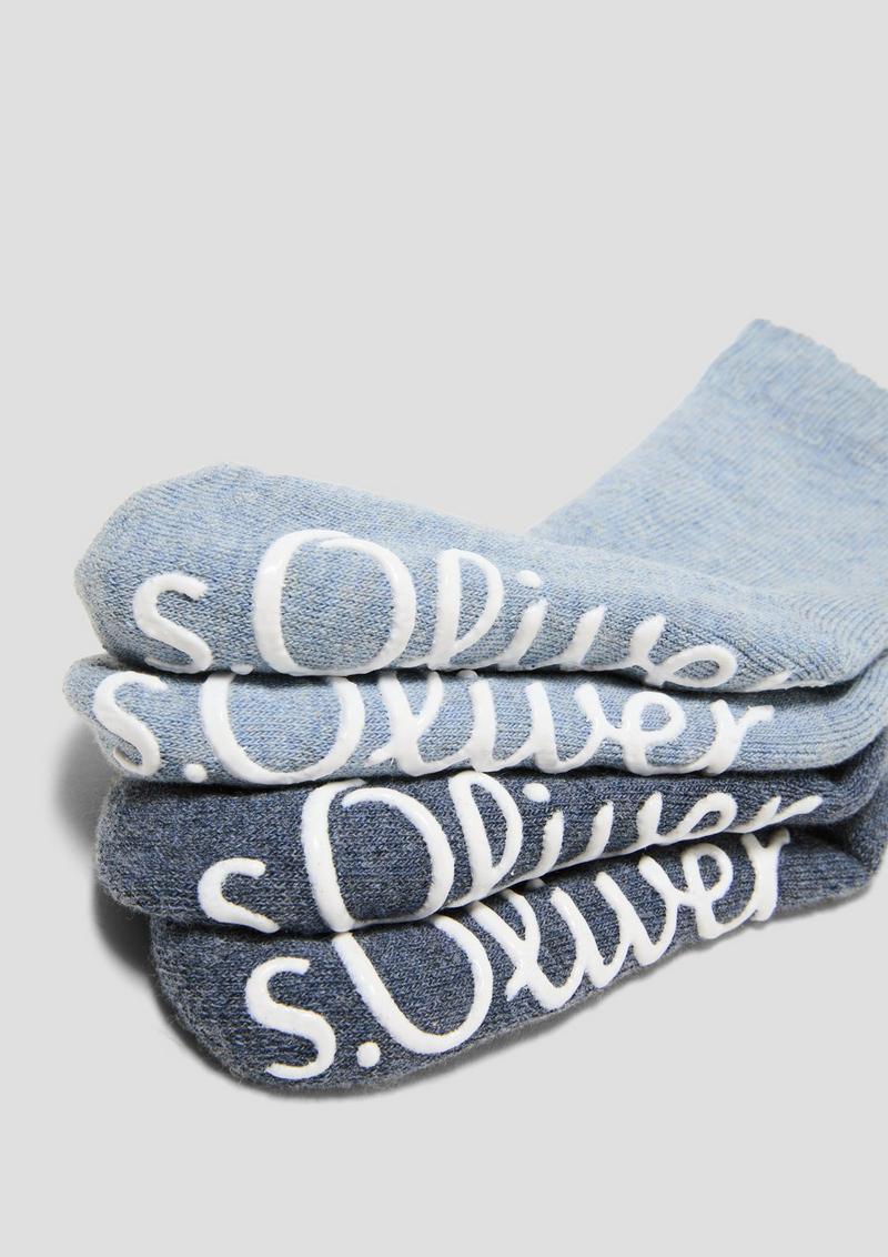 s.Oliver Melierte Socken im Doppelpack - dunkelblau