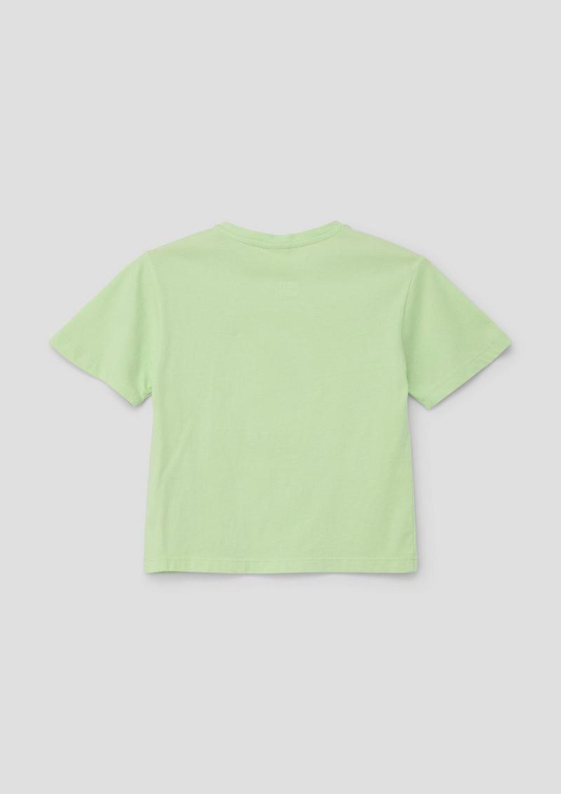 s.Oliver Weiches T-Shirt mit Smiley®-Frontprint - hellgrün