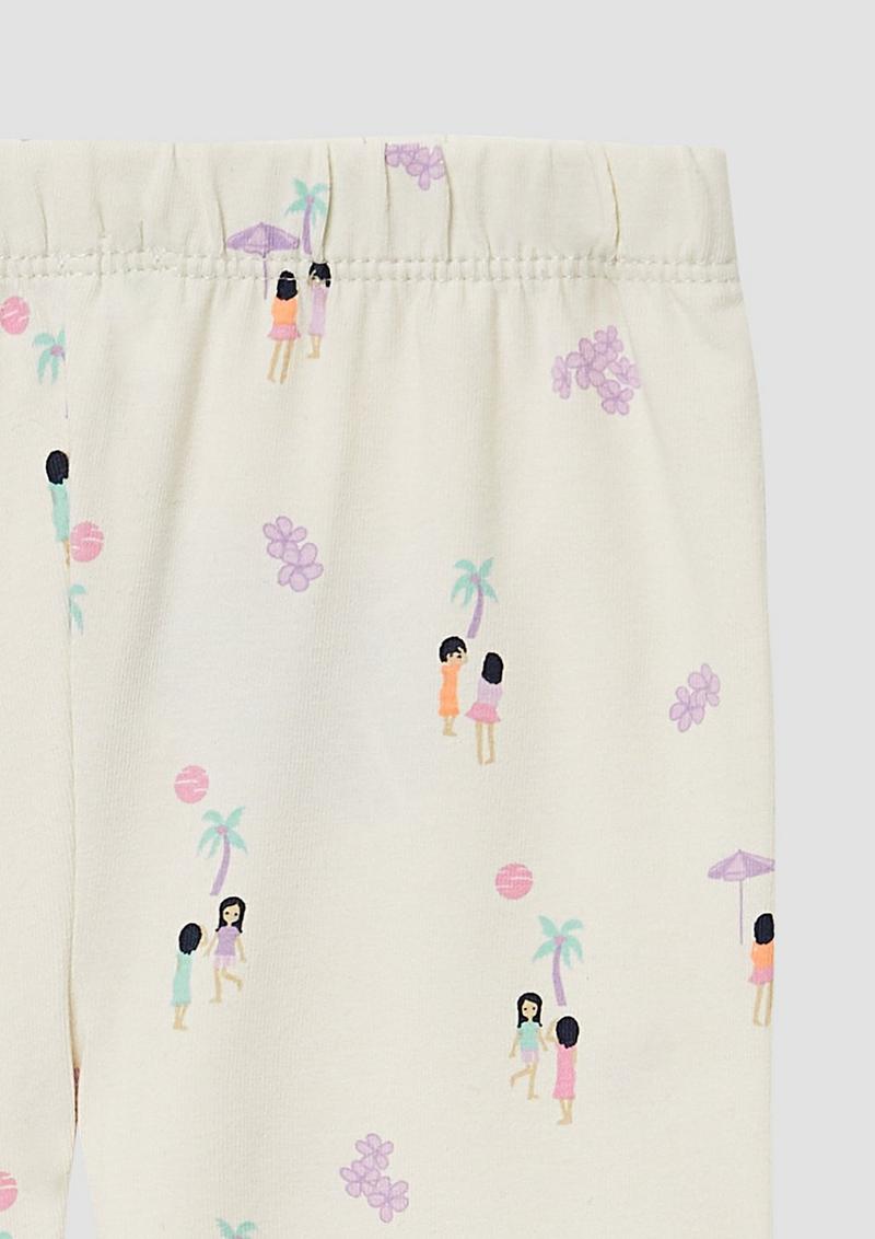s.Oliver Capri Leggings mit All-over-Print - creme